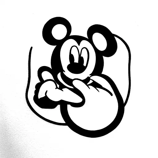  Mickey mouse tattoo design idea