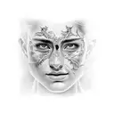 pintura de adan y dios manos tattoo design idea