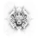 pintura de adan y dios manos tattoo design idea