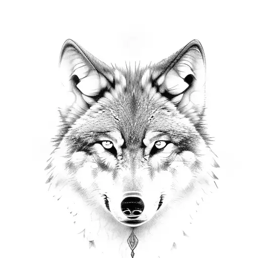 Wolf Evil tattoo design idea