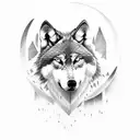 Wolf Evil tattoo design idea
