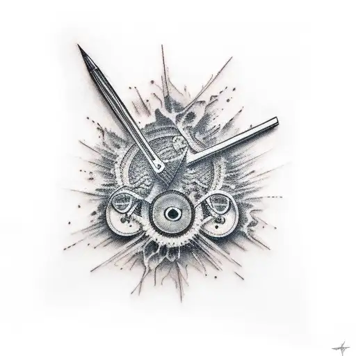 background noise anxiety tattoo design idea