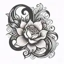Simple line, abstract, self love, acceptance, courage, going with the flow, wanderlust  tattoo design idea