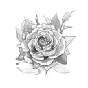 sage plant tattoo design idea