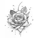 sage plant tattoo design idea