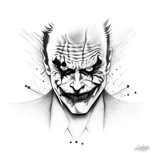 Joker why so Serious tattoo design idea