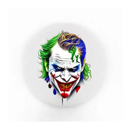 Joker why so Serious tattoo design idea