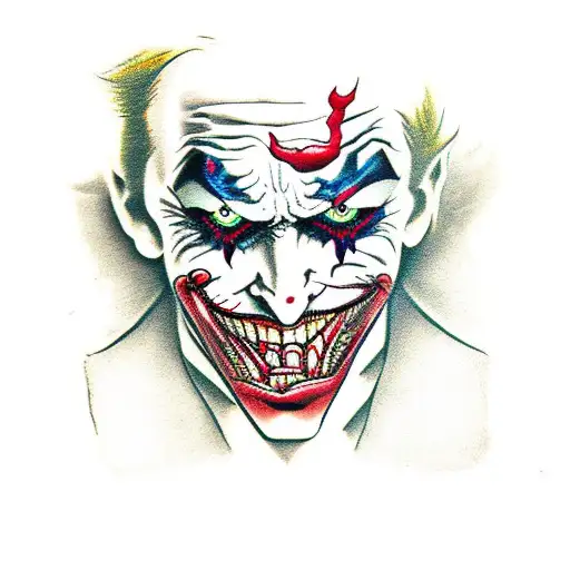 Joker why so Serious tattoo design idea