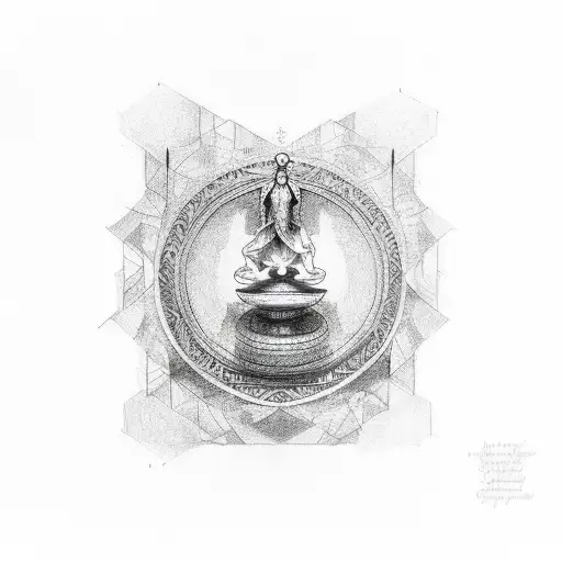 serenity prayer tattoo design idea