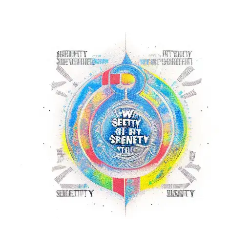 serenity prayer tattoo design idea