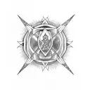 serenity prayer tattoo design idea