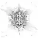 serenity prayer tattoo design idea