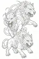 cerberus tattoo design idea