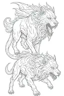 cerberus tattoo design idea