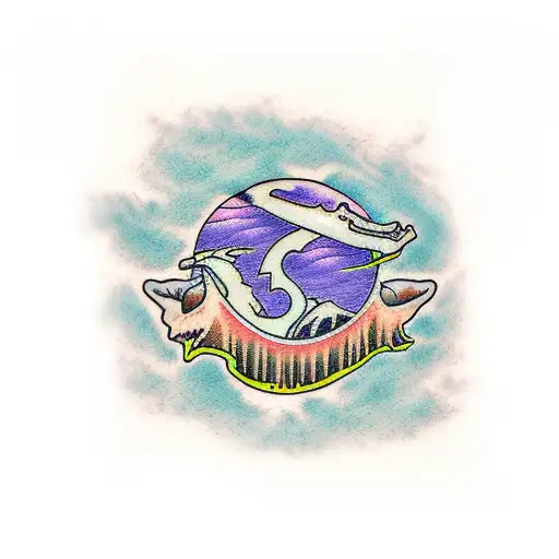 Swamp Cypress  tattoo design idea