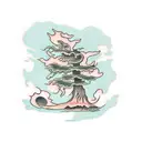 Swamp Cypress  tattoo design idea