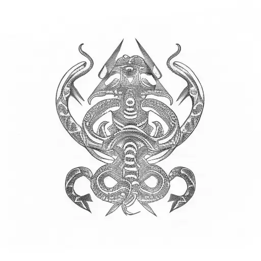 le serpent Quetzalcóatl faisant un tour autour du poignet avec sa tête entre le pouce et l index tattoo design idea