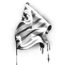we the people, American flag, lady liberty  tattoo design idea