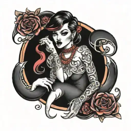 slut tattoo design idea