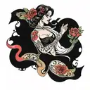 slut tattoo design idea