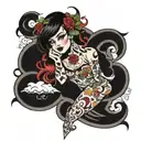 slut tattoo design idea