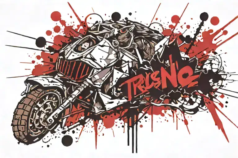 trust no one  tattoo design idea