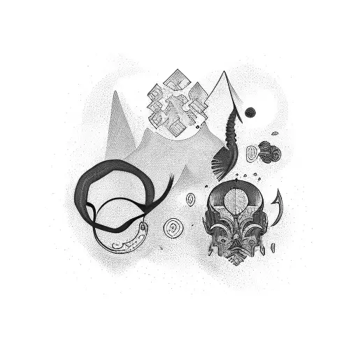 ambition and gratitude tattoo design idea