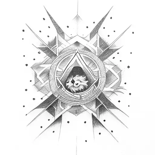mark of sacrifice tattoo design idea
