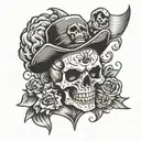 goonies skull never say die tattoo design idea
