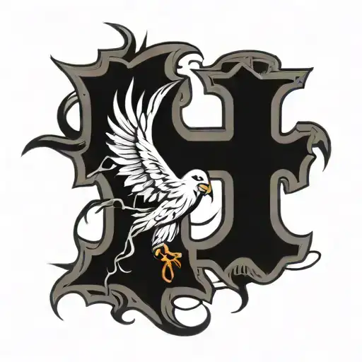 Letters BNWO tattoo design idea