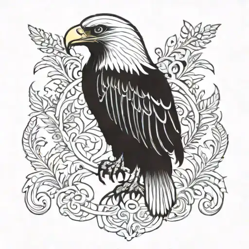 sikh eagle  tattoo design idea