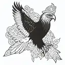 sikh eagle  tattoo design idea