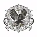 sikh eagle tattoo design idea