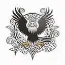 sikh eagle tattoo design idea