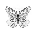 butterfly inspired by Travis Scott song "butterfly effect" tattoo design idea
