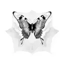 butterfly inspired by Travis Scott song "butterfly effect" tattoo design idea