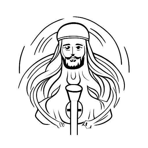 Jesus miracle  tattoo design idea