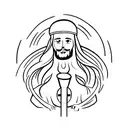 Jesus miracle  tattoo design idea
