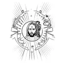 Jesus miracle  tattoo design idea