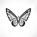 bullet with butterfly wings tattoo design idea