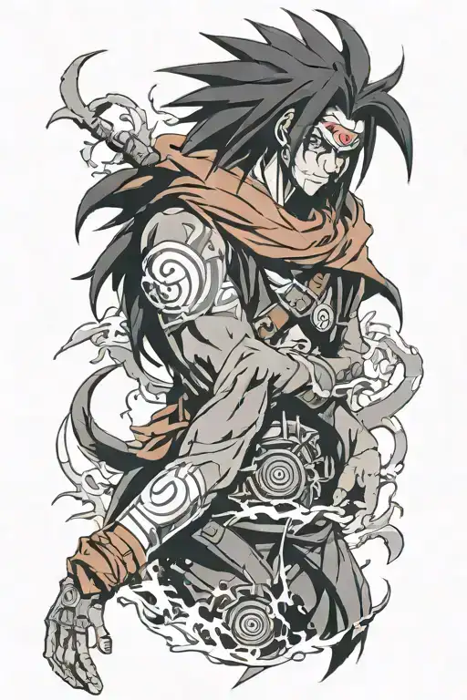 Madara Uchiha looking like tattoo design idea
