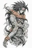 Madara Uchiha looking like tattoo design idea