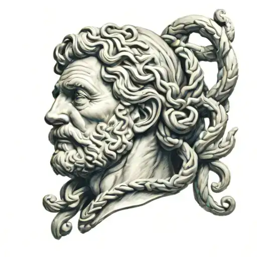 asclepius tattoo design idea