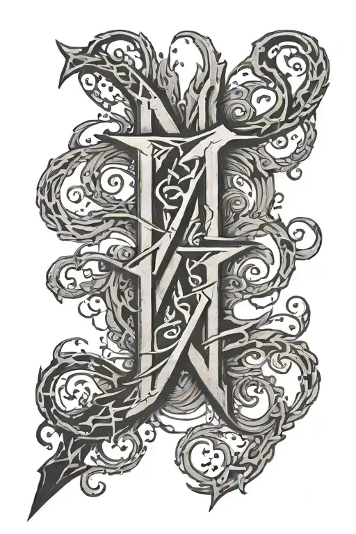 haha rune tattoo design idea