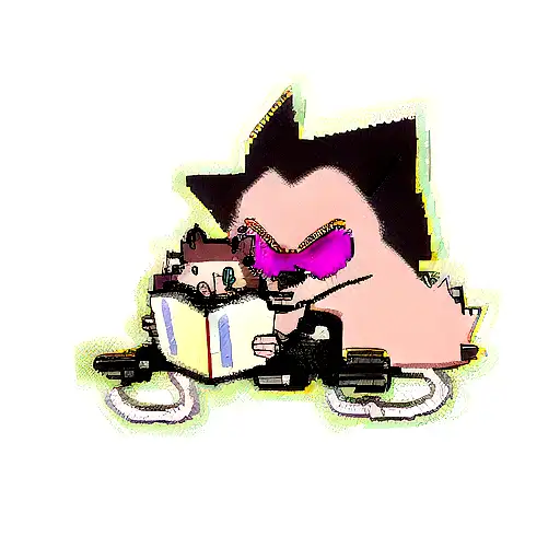 hedgehog in style cyberpunk 2077 tattoo design idea