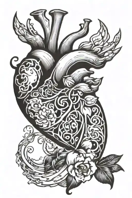 Take my soul, take my heart, el amor es ciego tattoo design idea