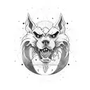 Dark Cerberus tattoo design idea