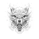 Dark Cerberus tattoo design idea
