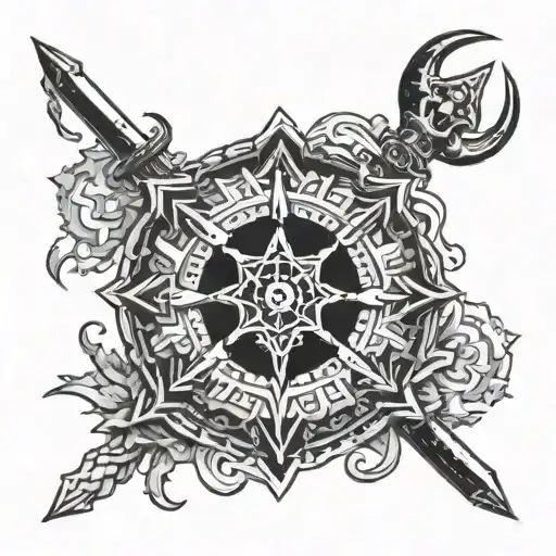 helm of awe arm tattoo tattoo design idea