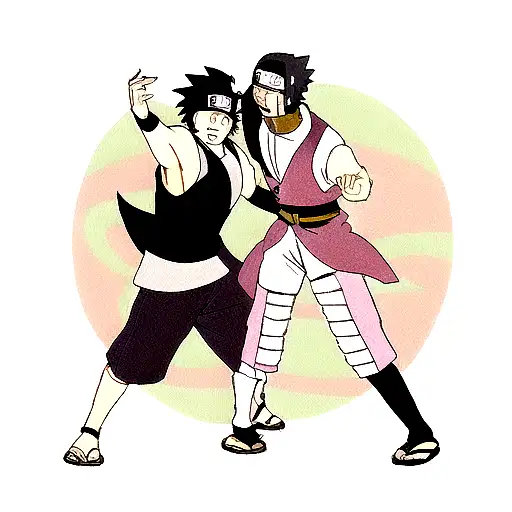 naruto com sasuke tattoo design idea
